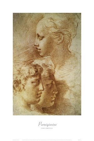 Three Profiles by Parmigianino Pricing Limited Edition Print image