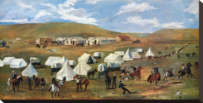 Cowboy Camp During The Roundup by Charles Marion Russell Pricing Limited Edition Print image