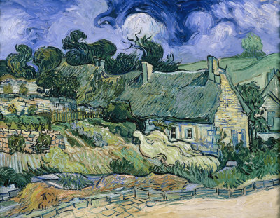 Straw-Roofed Houses by Vincent Van Gogh Pricing Limited Edition Print image