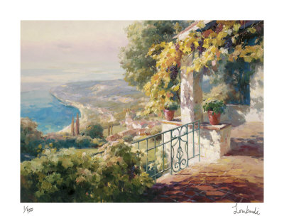 Balcony Paradiso I by Roberto Lombardi Pricing Limited Edition Print image