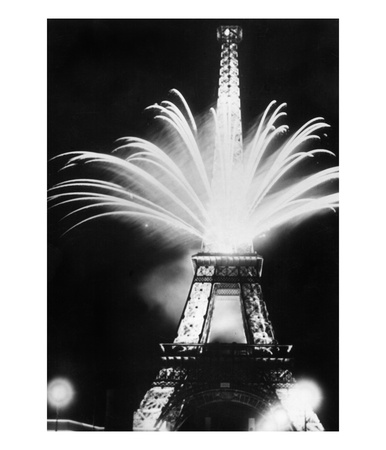 Fireworks During The World Exhibition In Paris, 1937 by Scherl Pricing Limited Edition Print image