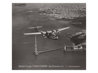 Maiden Voyage, China Clipper, San Francisco, California 1935 by Clyde Sunderland Pricing Limited Edition Print image