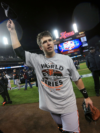 Detroit, Mi - October 28: Detroit Tigers V San Francisco Giants - Buster Posey by Doug Pensinger Pricing Limited Edition Print image