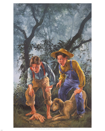 Tom And Huck by Wes Lowe Pricing Limited Edition Print image