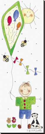 Three Balloon Kite by Tressa Stubbs Pricing Limited Edition Print image