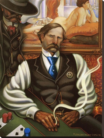Wyatt Earp At The Oriental Saloon by Gregory Truett Smith Pricing Limited Edition Print image