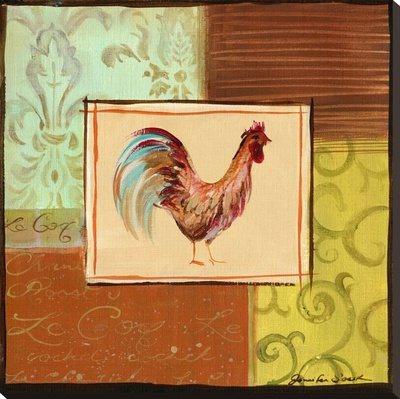 Patchwork Rooster Iii by Jennifer Sosik Pricing Limited Edition Print image