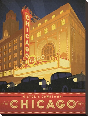 Chicago, Historic Downtown by Anderson Design Group Pricing Limited Edition Print image
