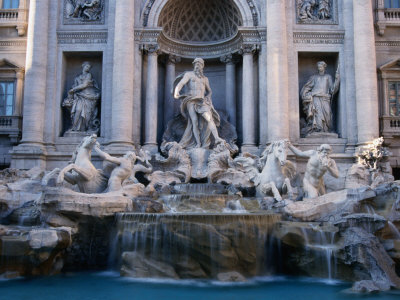 Trevi Fountain, Created By Nicola Salvi, Rome, Italy by Martin Moos Pricing Limited Edition Print image