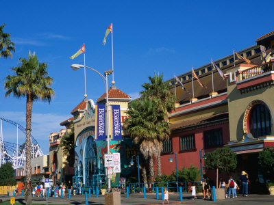 Santa Cruz Beach Boardwalk And Seaside Amusement Centre, Santa Cruz, California, Usa by Stephen Saks Pricing Limited Edition Print image