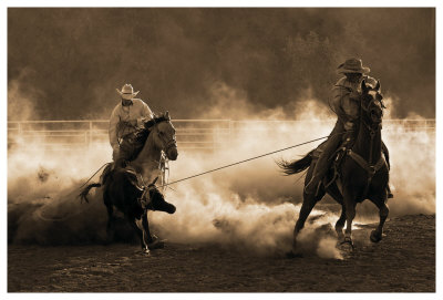 Roping On The Ranch by Robert Dawson Pricing Limited Edition Print image