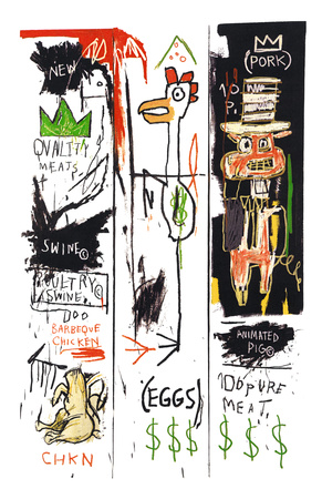 Quality Meats For The Public, 1982 by Jean-Michel Basquiat Pricing Limited Edition Print image