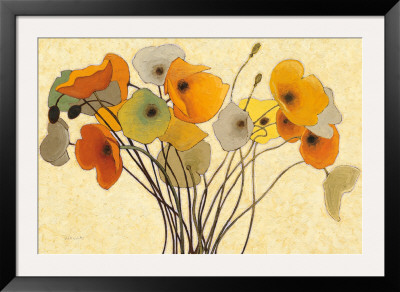 Pumpkin Poppies I by Shirley Novak Pricing Limited Edition Print image