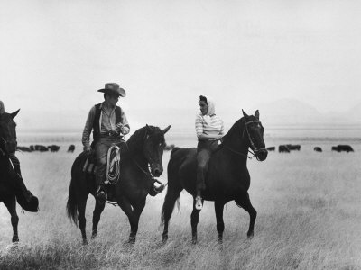 Scene From Movie, Giant, Starring Elizabeth Taylor And James Dean by Allan Grant Pricing Limited Edition Print image