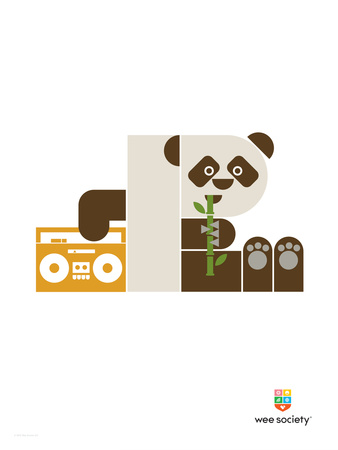 Wee Alphas, Polly The Panda by Wee Society Pricing Limited Edition Print image