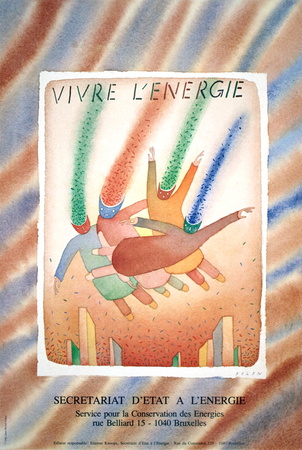 Vivre L'engergie by Jean-Michel Folon Pricing Limited Edition Print image