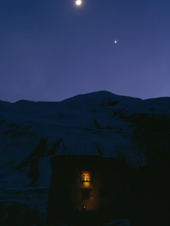 Full Moon Over Lingshed Monastery by Steve Winter Pricing Limited Edition Print image