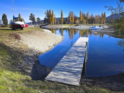 Marina In Te Anau At The Entrance To Fiordland National Park West Coast, South Island, New Zealand by Adam Burton Pricing Limited Edition Print image