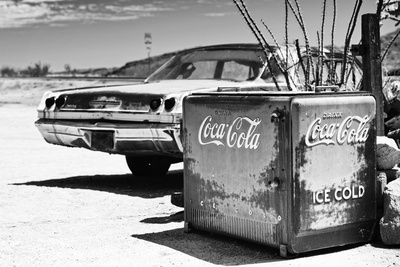 Ancienne Glaciere Coca Cola Sur La Route 66 Iii by Philippe Hugonnard Pricing Limited Edition Print image