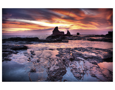 Cool Sunset Over Rocks Ii by Nish Nalbandian Pricing Limited Edition Print image