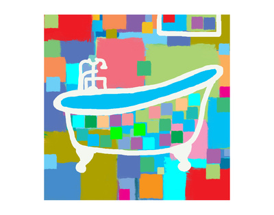 Colorful Bath I by Yashna Pricing Limited Edition Print image