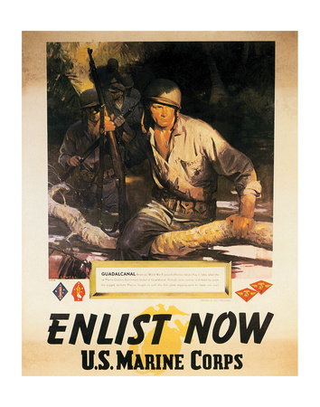 Enlist Now - U.S. Marine Corps by Sgt. Tom Lovell Pricing Limited Edition Print image