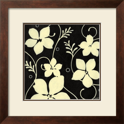 Black With Cream Flowers by Norman Wyatt Jr. Pricing Limited Edition Print image