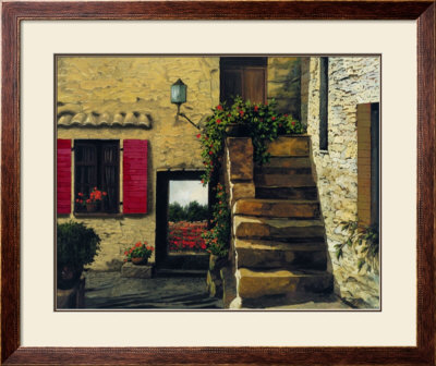 The Garden Courtyard by Guido Borelli Pricing Limited Edition Print image