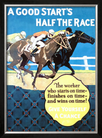 A Good Start Is Half The Race by Frank Mather Beatty Pricing Limited Edition Print image