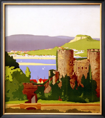 The Conway Estuary, North Wales, Lms Poster, 1923 by Norman Wilkinson Pricing Limited Edition Print image