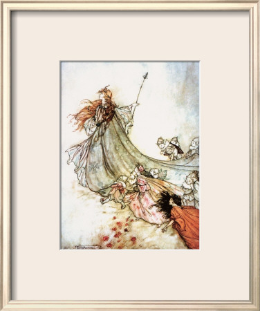 Titania With Her Fairies by Arthur Rackham Pricing Limited Edition Print image