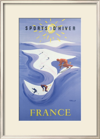 Sport D'hiver En France by Bernard Villemot Pricing Limited Edition Print image