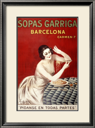 Sopas Garriga, Barcelona by Leonetto Cappiello Pricing Limited Edition Print image