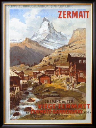 Swiss Alps, Zermatt Matterhorn by Anton Reckziegel Pricing Limited Edition Print image