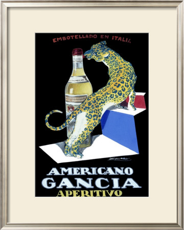 Americano Gancia Apertivo by Achille Luciano Mauzan Pricing Limited Edition Print image