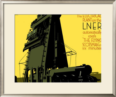 Refuelling The Flying Scotsman by Frank Newbould Pricing Limited Edition Print image