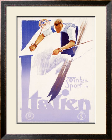 Winter Sports In Italy by Lenhart Pricing Limited Edition Print image