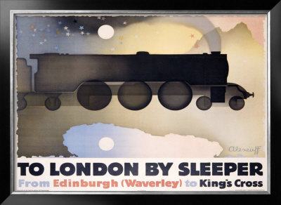 To London By Sleeper by Alexander Alexeieff Pricing Limited Edition Print image