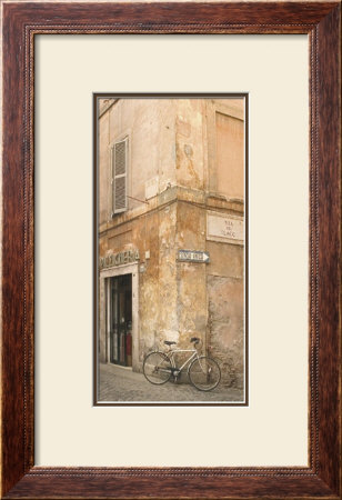 White Bicycle And Building by Nelson Figueredo Pricing Limited Edition Print image