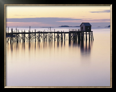 Old Wharf At Dawn by Rezendes Pricing Limited Edition Print image