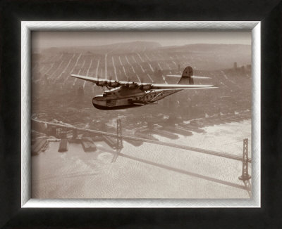 China Clipper In Flight Over San Francisco, California 1939 by Clyde Sunderland Pricing Limited Edition Print image