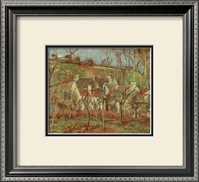 The Red Roofs, 1877 by Camille Pissarro Pricing Limited Edition Print image