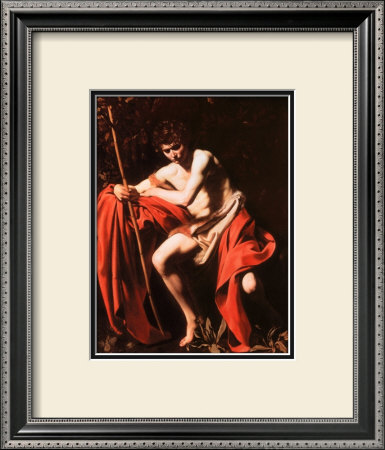 St. John The Baptist In The Wilderness by Caravaggio Pricing Limited Edition Print image