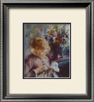 Lady Sewing by Pierre-Auguste Renoir Pricing Limited Edition Print image