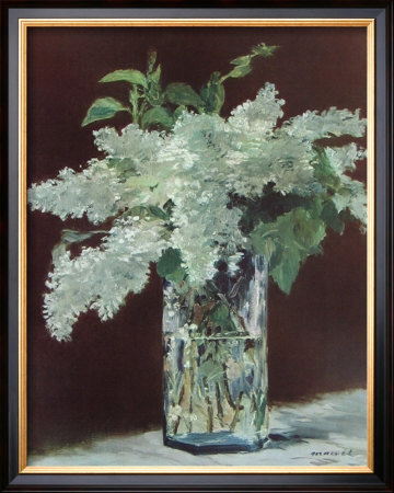 White Lilac In Glass Vase by Edouard Manet Pricing Limited Edition Print image