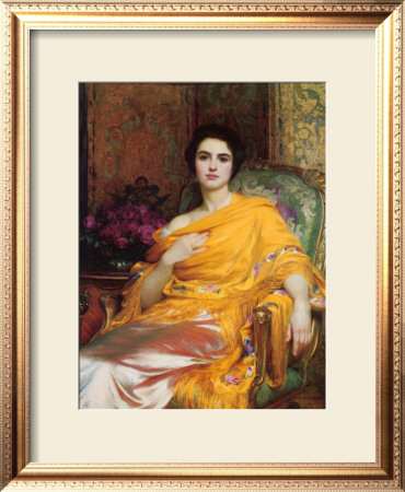 Portrait Of Elsa, Daughter Of William Hall, Esq. by Frank Bernard Dicksee Pricing Limited Edition Print image