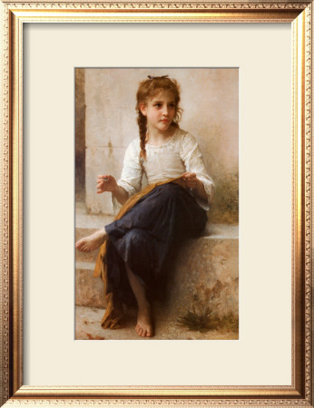 The Young Seamstress by William Adolphe Bouguereau Pricing Limited Edition Print image