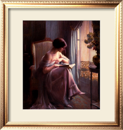 Young Woman Reading By A Window by Delphin Enjolras Pricing Limited Edition Print image