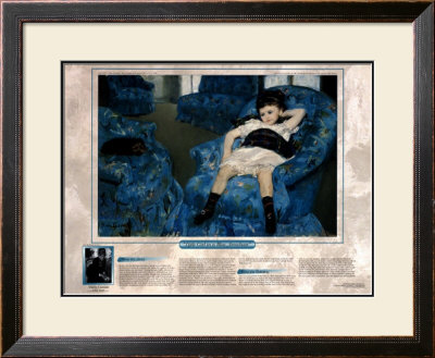 Notable Women Artists - Mary Cassatt - Little Girl In A Blue Armchair by Mary Cassatt Pricing Limited Edition Print image