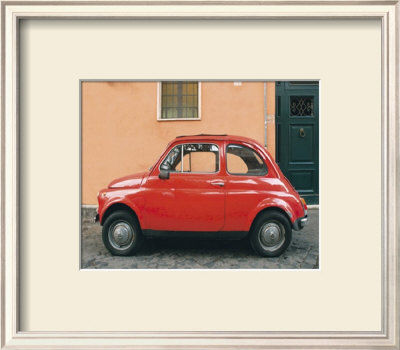 Side View Of Orange Car by Nelson Fiqueredo Pricing Limited Edition Print image